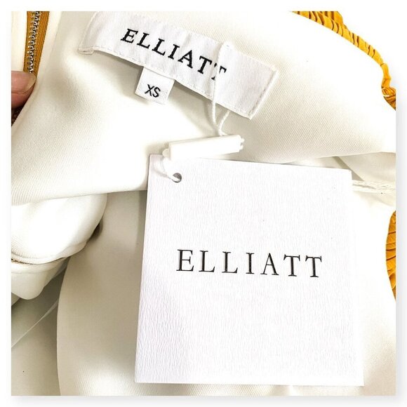 Elliatt Marigold Pleat Off-the-shoulder Dress, Size XS, New with‎ tag - Picture 5 of 10